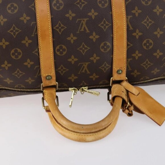 LOUIS VUITTON Monogram Keepall Bandouliere 55 Boston Bag M41414 LV Auth 141999 - Picture 8 of 16